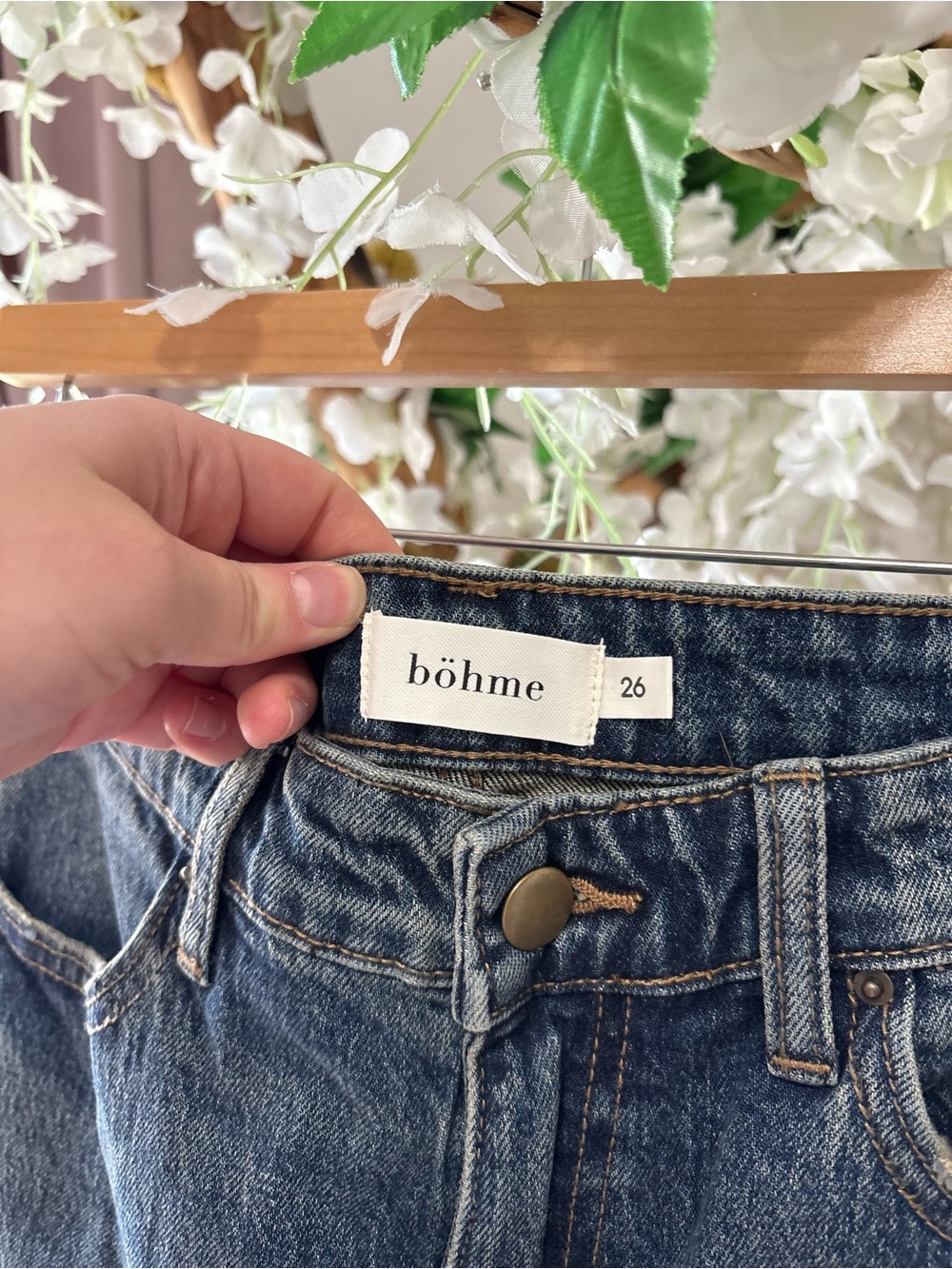 bohme Dark Indigo Straight-Leg Women’s Jeans - Picture 3 of 6